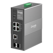 SWITCH INDUSTRIAL EASY MANAGED / 6 PUERTOS GIGABIT (4 POE) / 120W POE BUDGET / IP40 / -40°C A 75°C / 6KV PROTECCIÓN RAYOS / CLOUD MANAGEMENT OMADA / DIN-RAIL