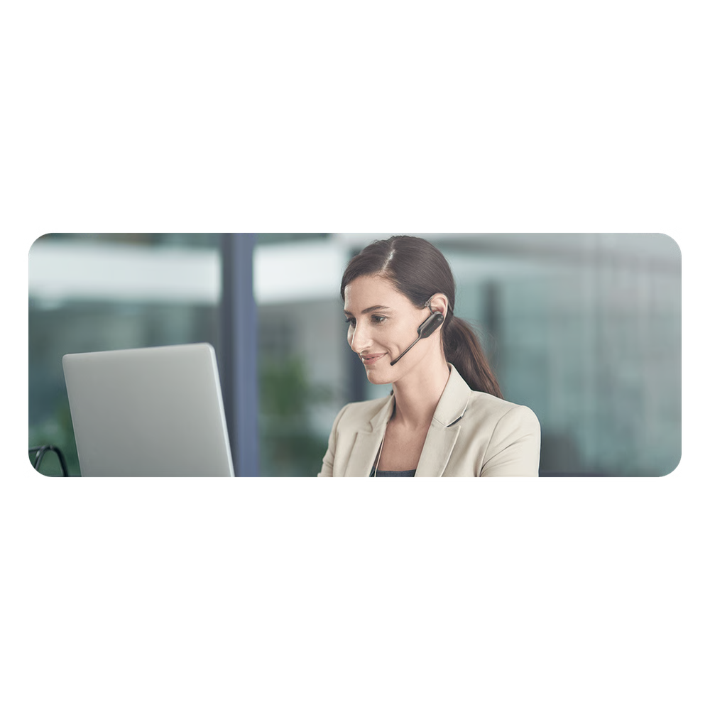 AURICULAR DECT INALÁMBRICO WH63 E2 DE YEALINK CON CERTIFICACIÓN TEAMS Y CANCELACIÓN DE RUIDO PROFESIONAL