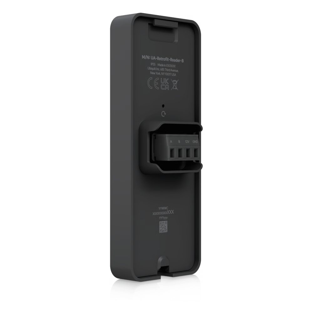 LECTOR RETROFIT OSDP PARA INTERIOR Y EXTERIOR CON SOPORTE PARA TARJETA NFC, COMPATIBLE CON UNIFI RETROFIT HUB Y CABLEADO EXISTENTE