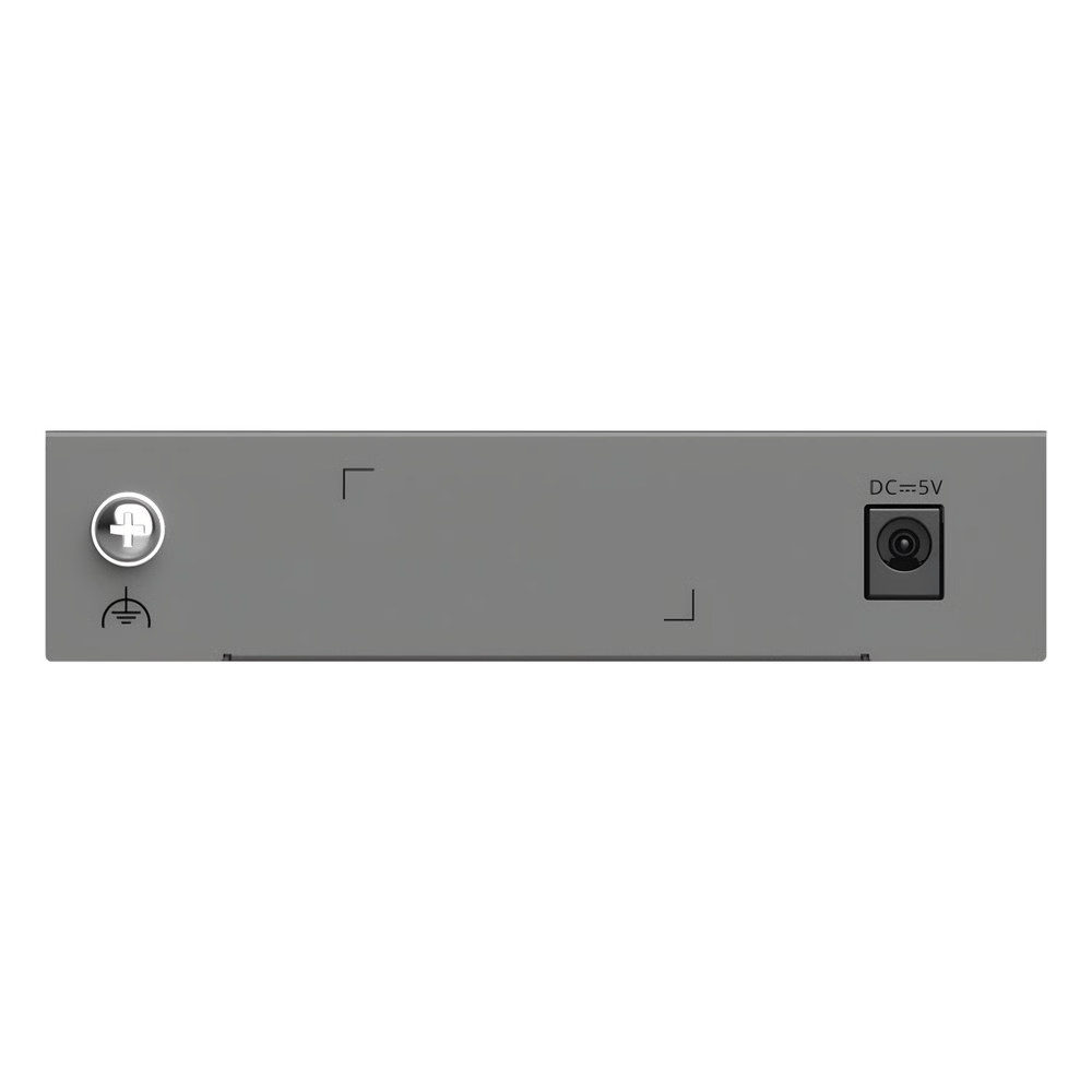 SWITCH CAPA 2 GESTIONADO EN LA NUBE / 5 PUERTOS GIGABIT / SWITCHING 10 GBPS / FORWARDING 7.44 MPPS / DISEÑO SIN VENTILADOR / PROTECCIÓN 6 KV / MODO CCTV DE UN CLIC / 32 VLANS / GABINETE METÁLICO / RUIJIE CLOUD