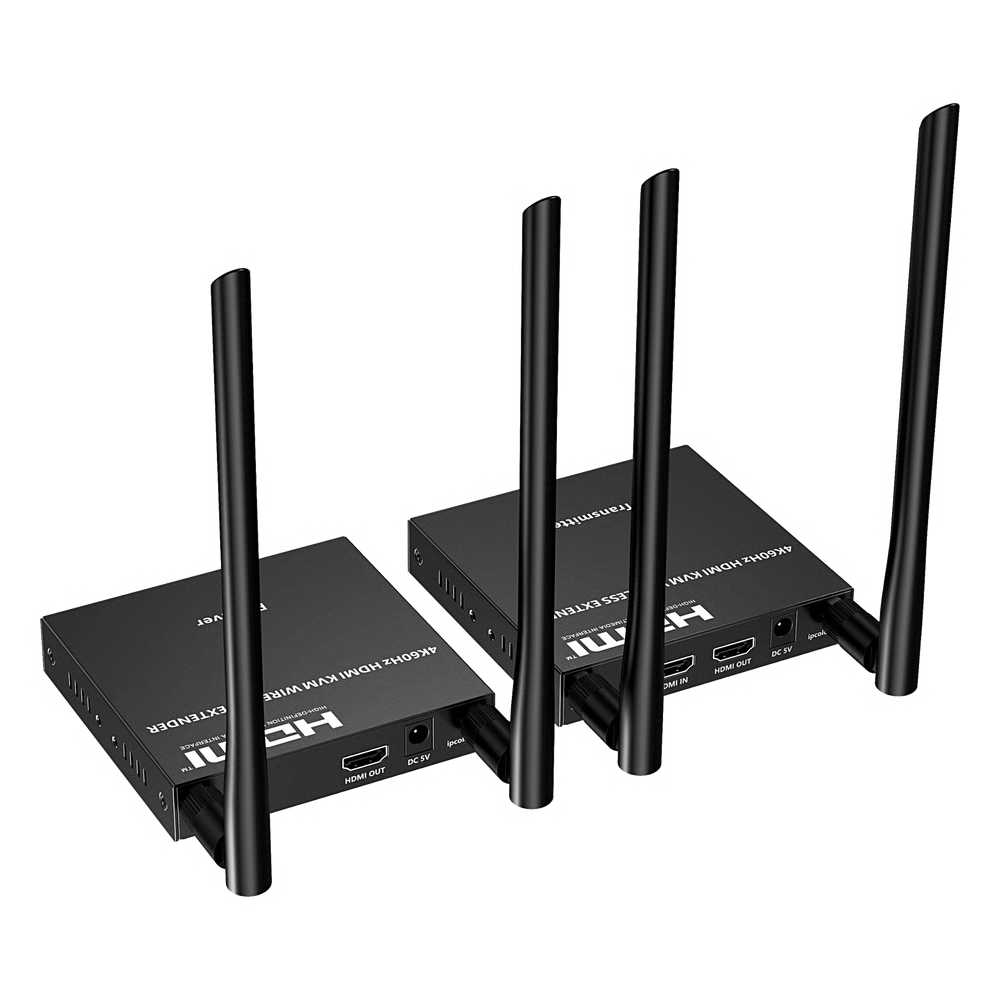 KIT EXTENSOR INALÁMBRICO | 4K@60HZ | TRANSMISIÓN HASTA 50M | TRANSFERENCIA IR | EMPAREJAMIENTO SSID