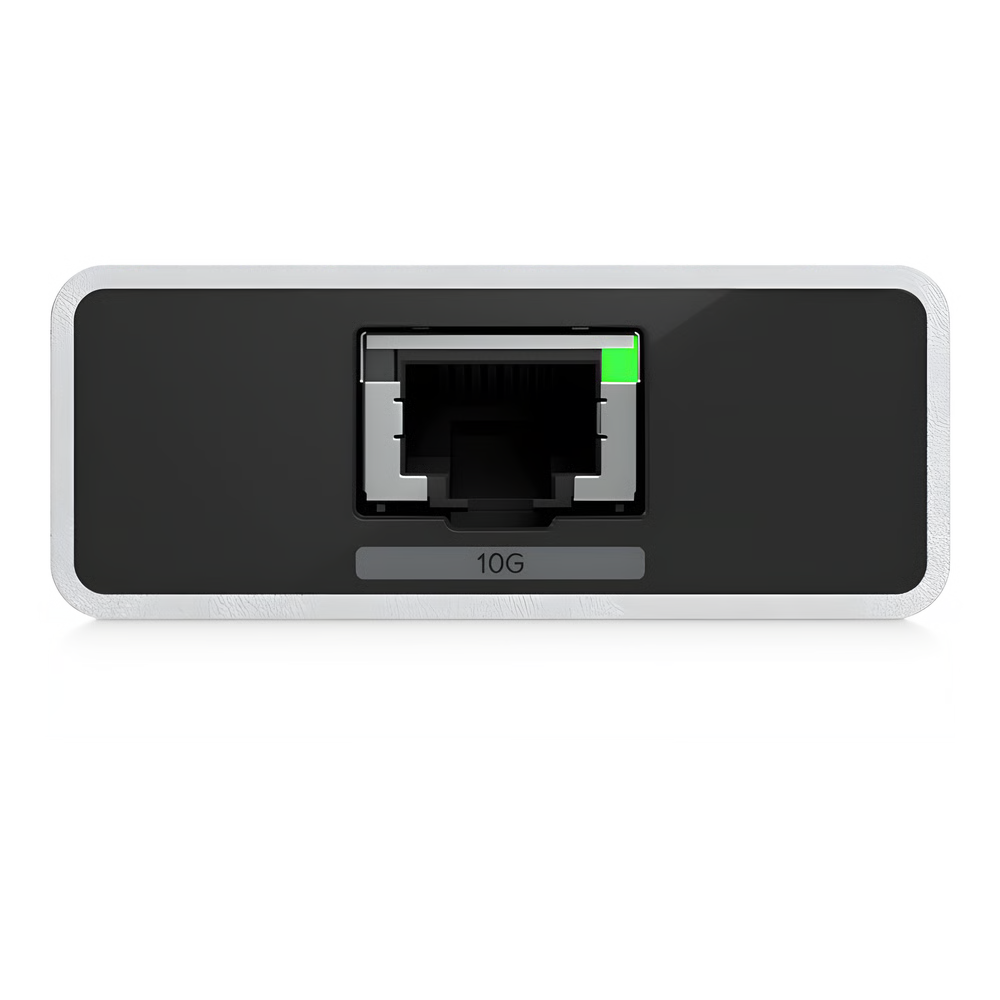 ADAPTADOR USB-C A ETHERNET 10 GBE PLUG-AND-PLAY QUE PERMITE CONECTIVIDAD DE ALTA VELOCIDAD EN EQUIPOS COMPATIBLES CON USB4 / THUNDERBOLT, IDEAL PARA ENTORNOS PROFESIONALES DE RED