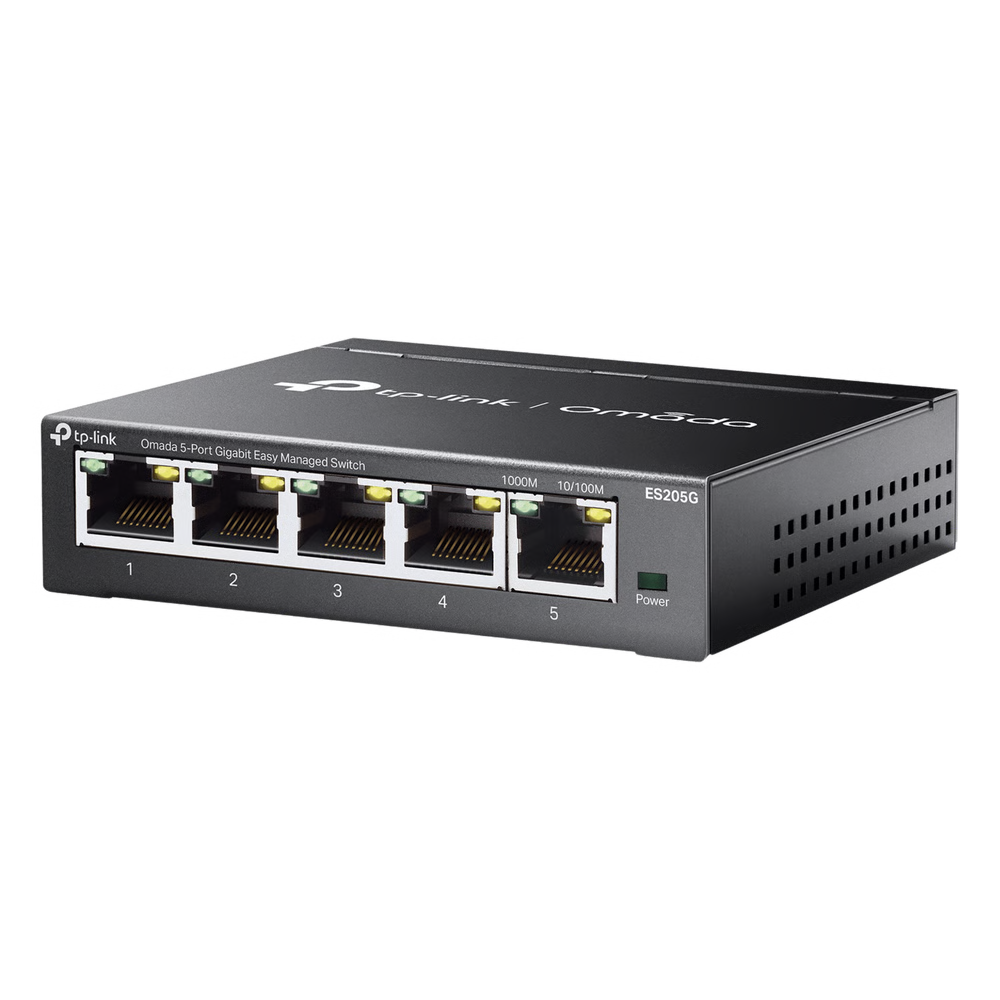 SWITCH GESTIONADO OMADA SDN / 5 PUERTOS GIGABIT RJ45 / 10 GBPS CAPACIDAD SWITCHING / 7.4 MPPS FORWARDING RATE / GESTIÓN CLOUD CENTRALIZADA / VLAN 802.1Q / QOS 8 COLAS PRIORIDAD / METAL FANLESS