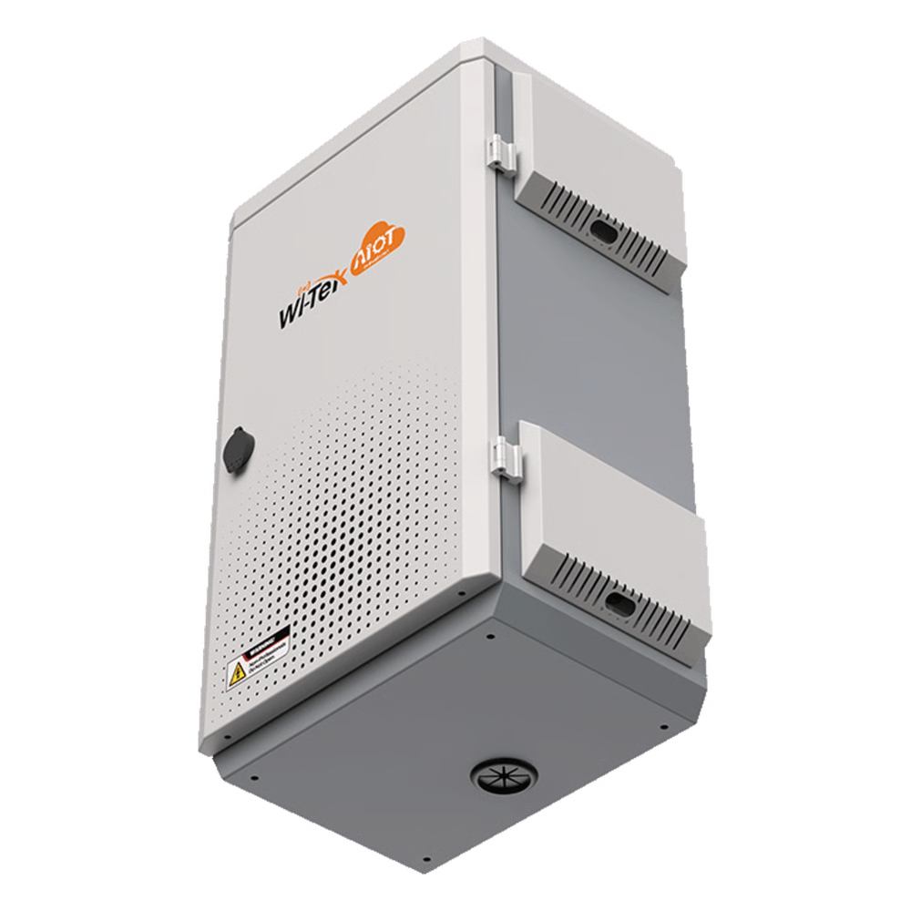 GABINETE DE ACERO VENTILADO PARA EXTERIOR 680 X 480 X 315 MM CON RIELES DIN Y 4 PLACAS LATERALES PARA MONTAJE DE EQUIPOS POR FUERA