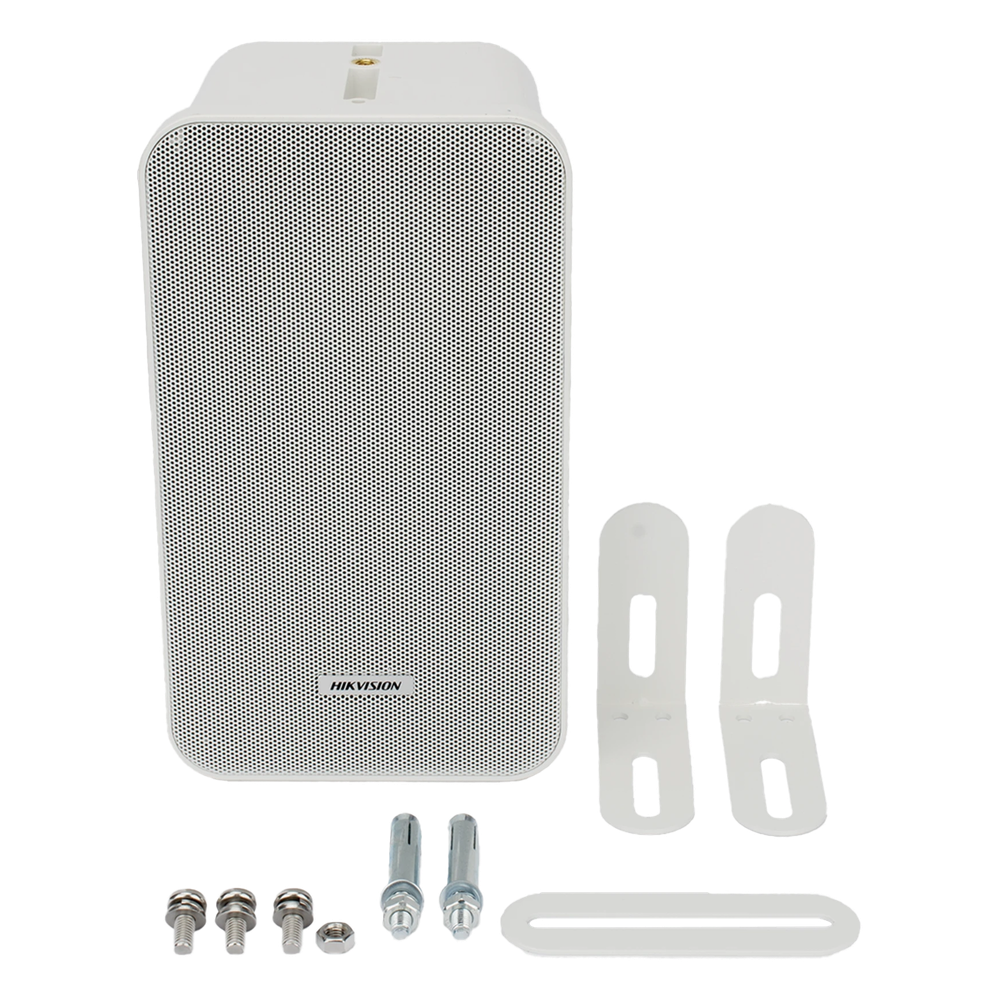 HIKVISION DS-QAE-KIT-0420G - KIT AMPLIFICADOR 100V / 2 CANALES 30W / BLUETOOTH / USB / RCA / 2 ALTAVOCES PARED 20W / IP6