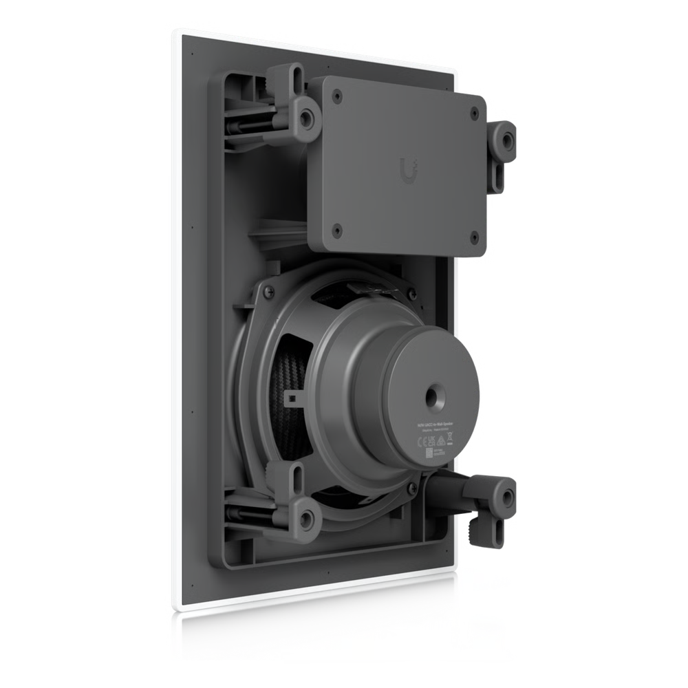 UNIFI IN-WALL SPEAKER ALTAVOZ EMPOTRABLE DE PARED / WOOFER 6.5" 130W / TWEETER 1" PIVOTE ±15° / 8 OHMS / COBERTURA SIMÉTRICA AXIAL DE 90° / NDAA COMPLIANT