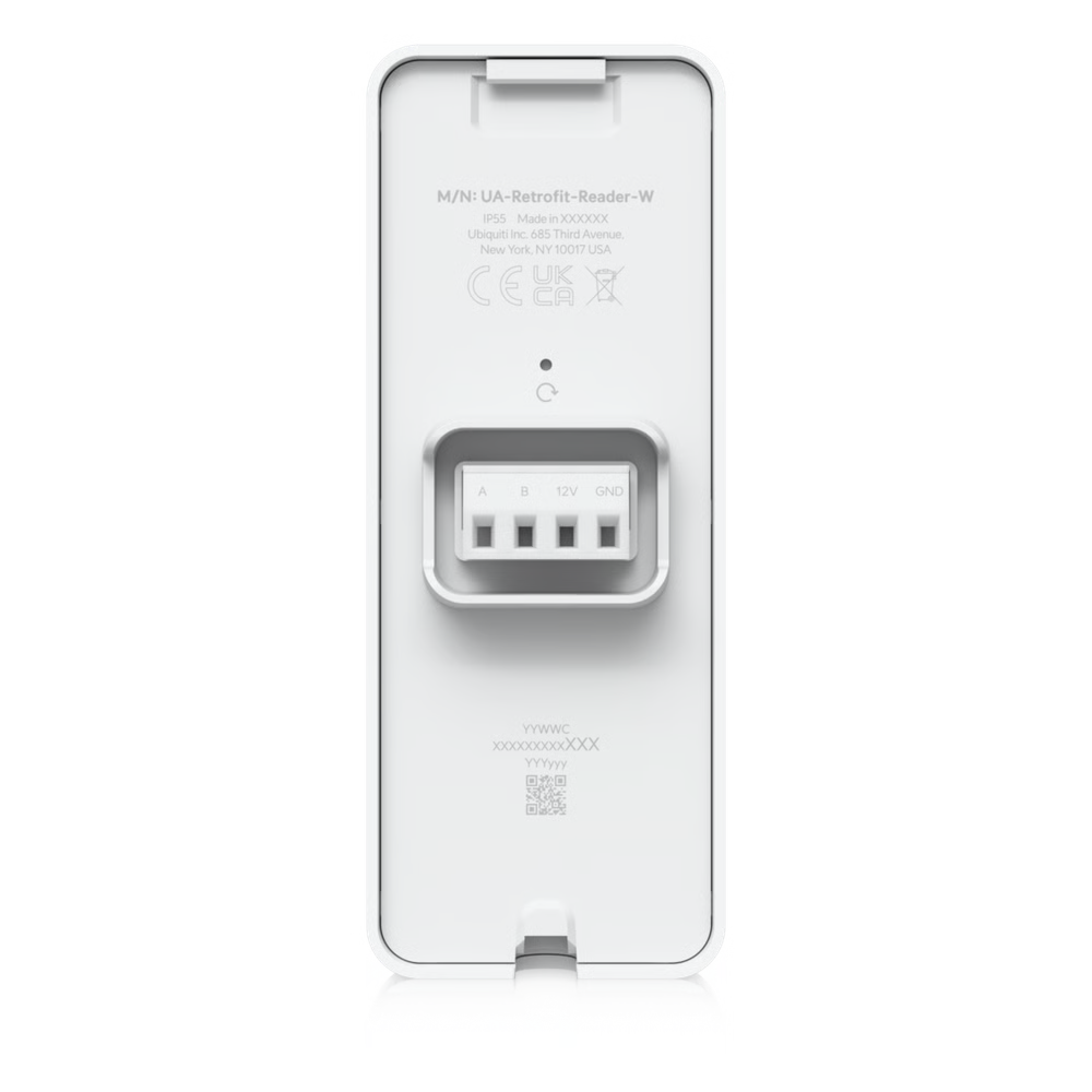 LECTOR RETROFIT OSDP PARA INTERIOR Y EXTERIOR CON SOPORTE PARA TARJETA NFC, COMPATIBLE CON UNIFI RETROFIT HUB Y CABLEADO EXISTENTE