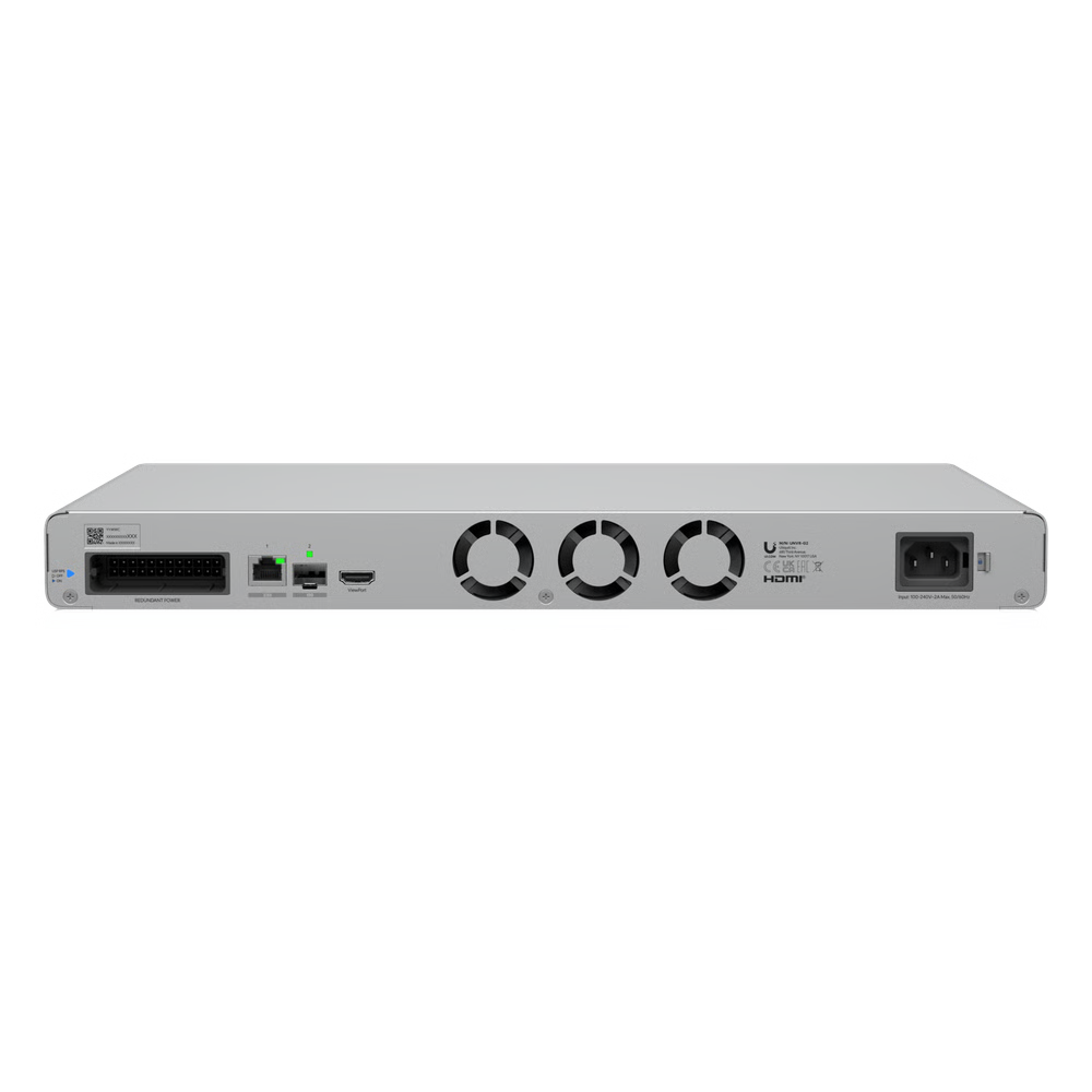 UNVR G2 UNIFI PROTECT 1U CON 4 BAHÍAS PARA DISCOS DUROS, SOPORTE PARA HASTA 60 CÁMARAS HD, 50 CÁMARAS 2K O 30 CÁMARAS 4K, PUERTO 10G SFP+ Y 2.5GBE, ANÁLISIS EDGE-AI INTEGRADO