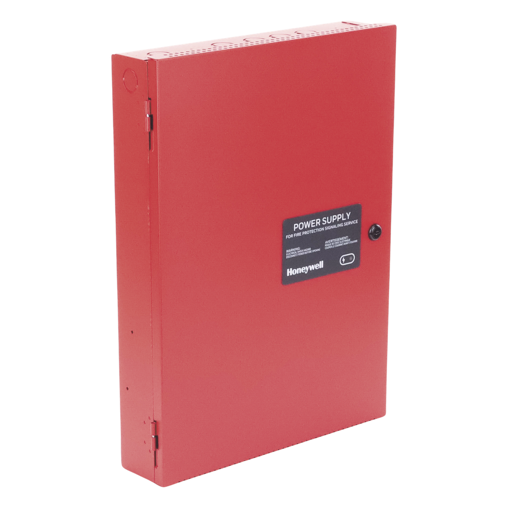 HONEYWELL HPF-PS6 - FUENTE DE PODER REMOTA / 6 A / 24 VCC / CARGADOR DE BATERÍA / 5 CIRCUITOS DE SALIDA / GABINETE ROJO