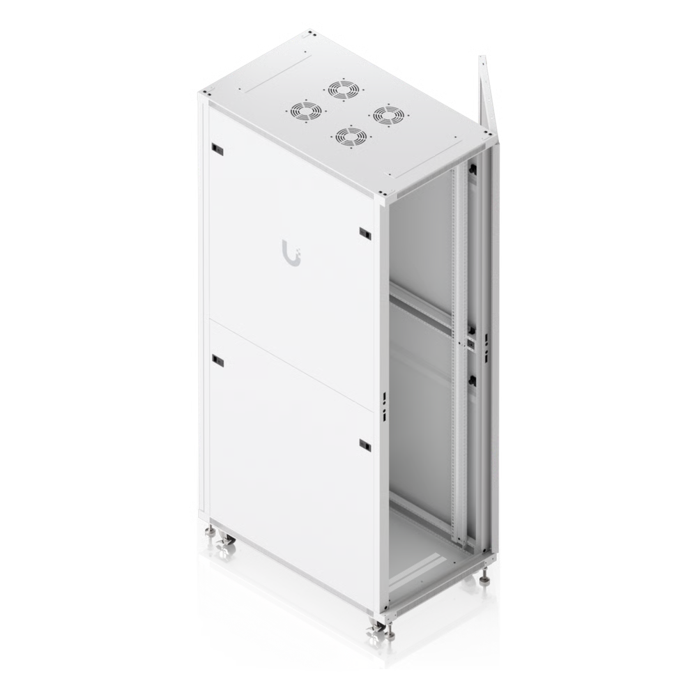 UACC RACK CABINET 42U (600 × 1000 MM) – GABINETE DE PISO TOTALMENTE ENSAMBLADO CON VENTILADORES INTEGRADOS, PANELES REMOVIBLES, RUEDAS CON SEGURO Y PUERTA FRONTAL DE VIDRIO TEMPLADO