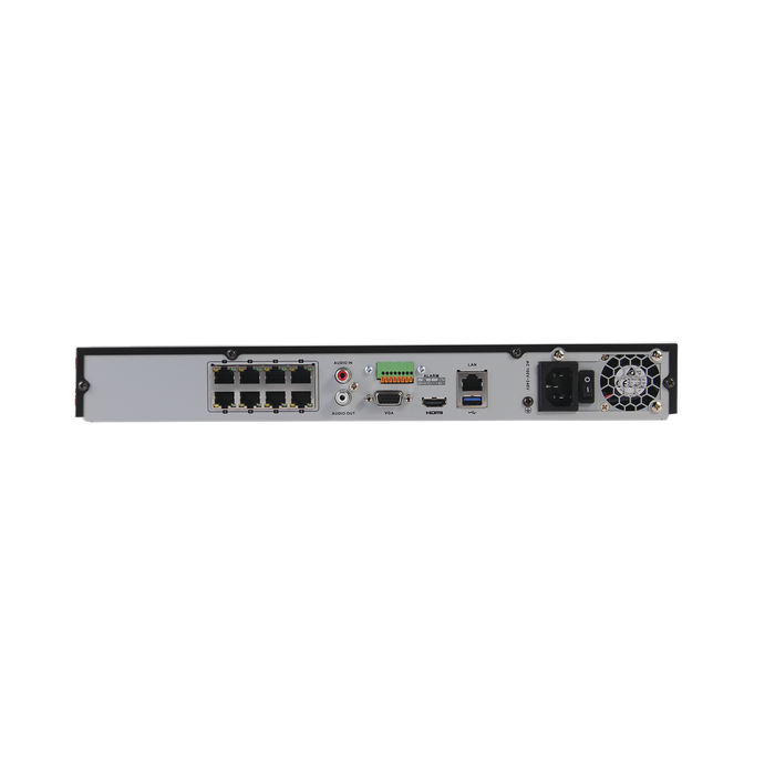 NVR 12 MEGAPIXEL (4K) / 8 CANALES IP / 8 PUERTOS POE+ / 2 BAHÍAS DE DISCO DURO / SWITCH POE 300 MTS / HDMI EN 4K / SOPORTA POS-Nvrs-HIKVISION-DS-7608NI-I2/8P-Bsai Seguridad & Controles