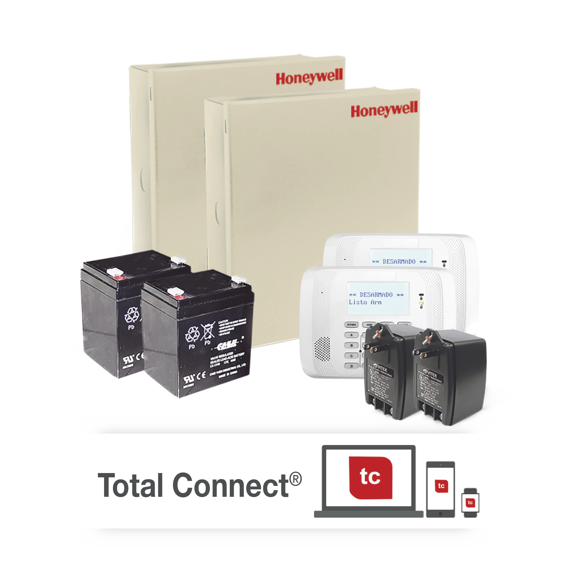 2 PANALES DE ALARMA VISTA48/6162RF CON RECEPTOR INALAMBRICO, BATERÍA Y TRANSFORMADOR-Alarmas-HONEYWELL HOME RESIDEO-Bsai Seguridad & Controles