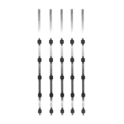(5 PIEZAS) POSTE DE PASO DE 1M PARA CERCA ELECTRIFICADA DE TUBO GALVANIZADO CAL. 18 DE 1DIAM. CON 5 AISLADORES INSTALADOS.-Cercas Eléctricas-EPCOM INDUSTRIAL-Bsai Seguridad & Controles