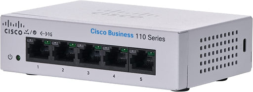 SWITCH CISCO BUSINESS CBS 5 PUERTOS 10/100/1000 GIGABIT, NO ADMINISTRABLE 10 GBIT/S-Switches PoE-CISCO-NIC-3665-Bsai Seguridad & Controles