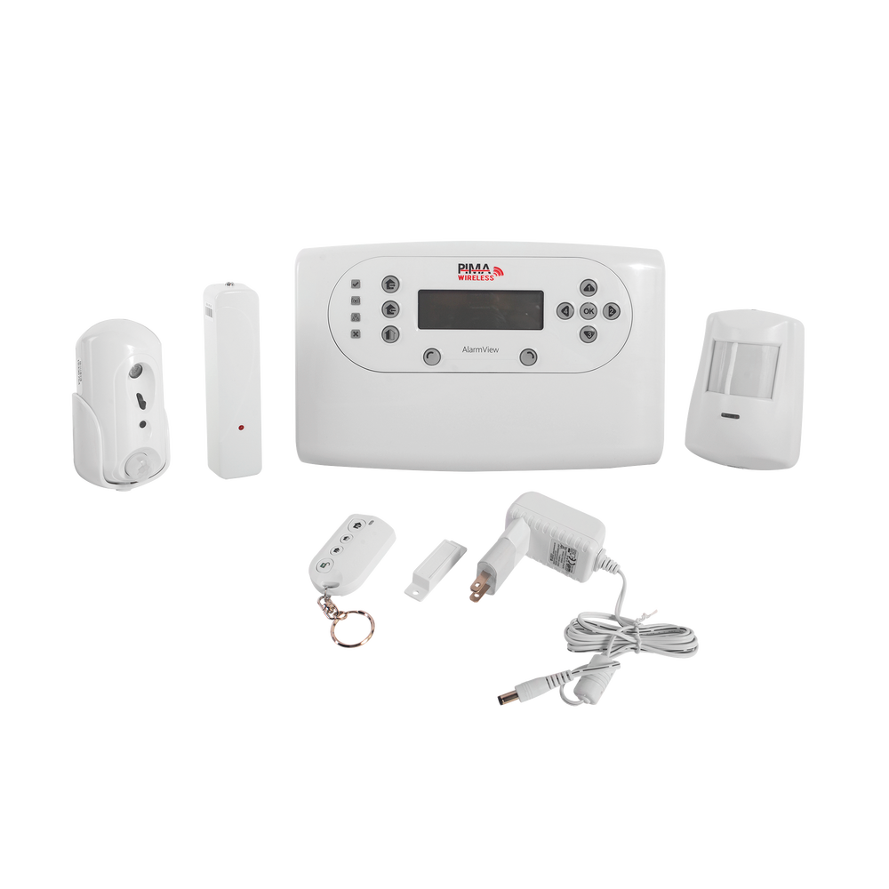 Sistema de Alarma Kit de 7 Piezas con Sirena de 115dB, Sensor de