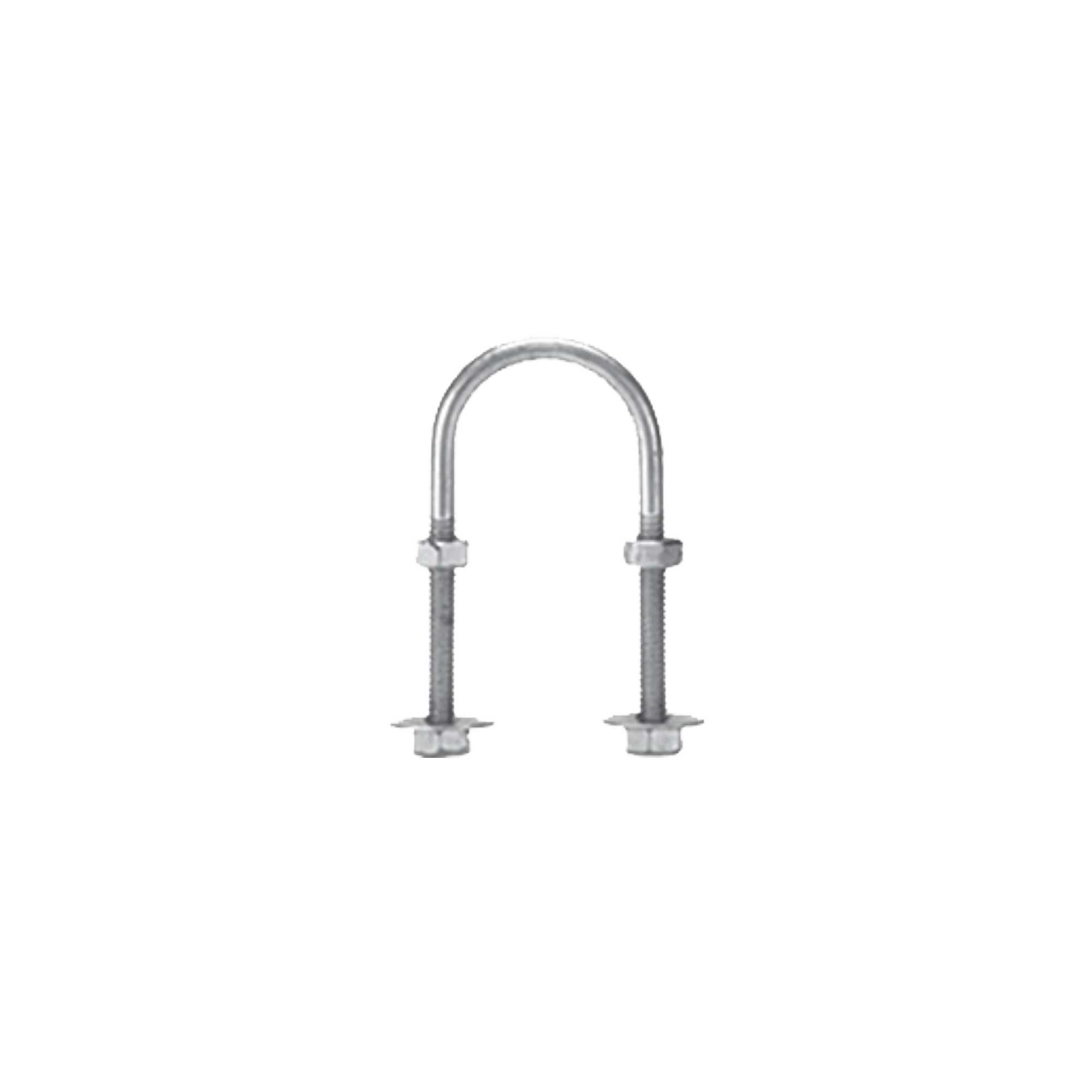 ABRAZADERA TIPO U DE 1 1/2", CON ACABADO ELECTRO ZINC, NO INCLUYE TUERCAS Y ARANDELAS-Accesorios Charola-CHAROFIL-Bsai Seguridad & Controles