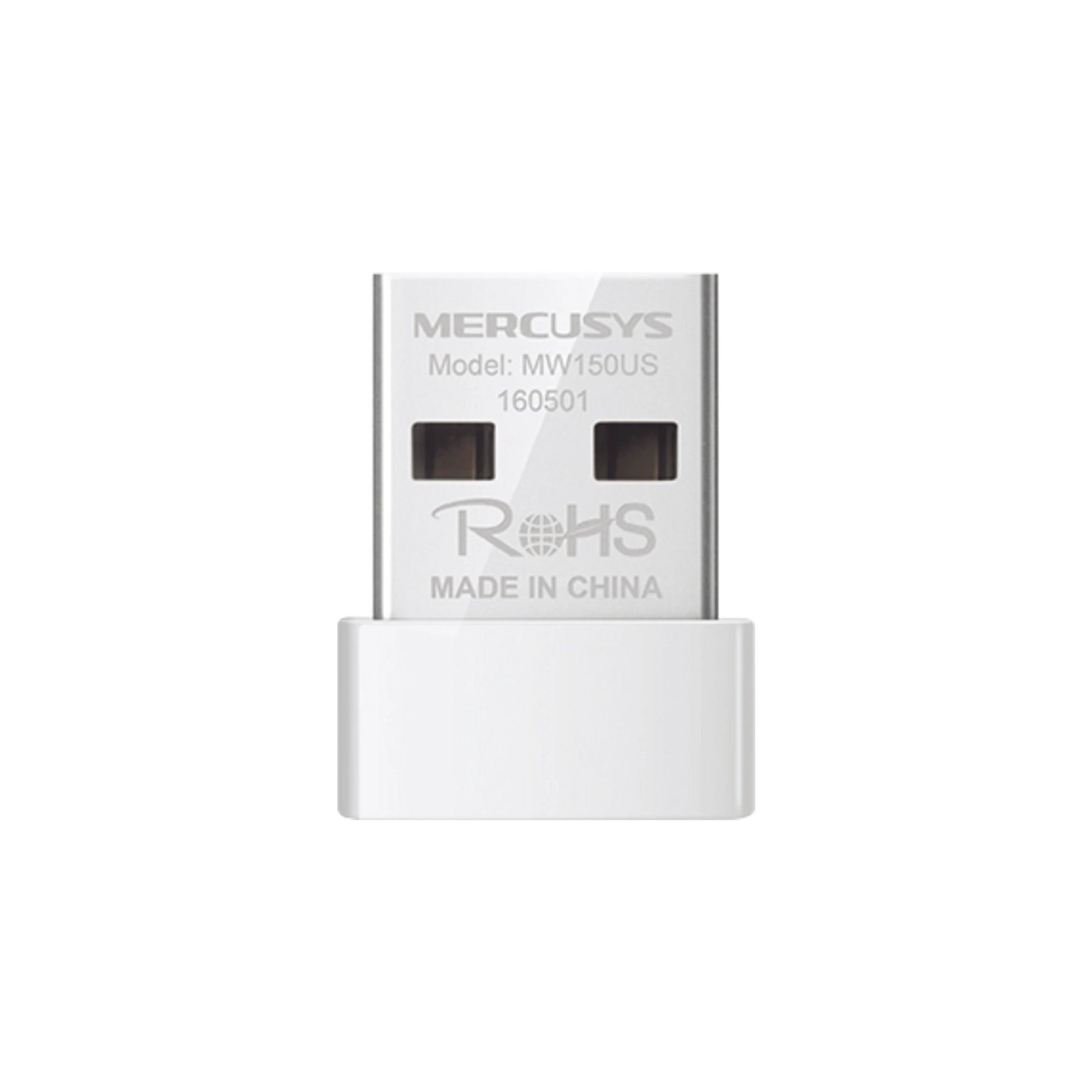 ADAPTADOR INALÁMBRICO N USB 2.0 DE 150 MBPS 2.4 GHZ CON 1 ANTENA INTERNA-Redes WiFi-MERCUSYS-Bsai Seguridad & Controles