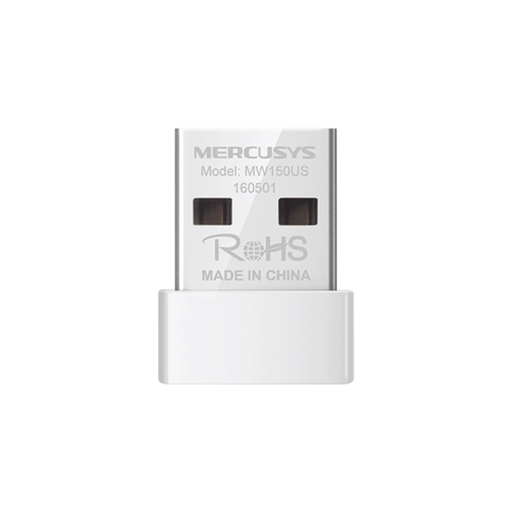 ADAPTADOR INALÁMBRICO N USB 2.0 DE 150 MBPS 2.4 GHZ CON 1 ANTENA INTERNA-Redes WiFi-MERCUSYS-Bsai Seguridad & Controles