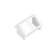 ADAPTADOR PARA PLACA DE PARED CT, DE DOS SALIDAS, ANGULADO, COLOR BLANCO-Faceplates-SIEMON-Bsai Seguridad & Controles