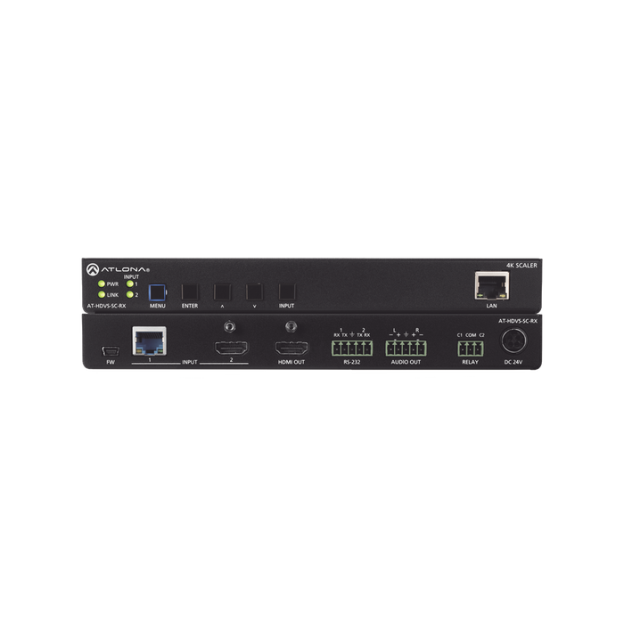 4K/UHD HDBASET AND HDMI SCALER RECEIVER-VoIP y Telefonía IP-ATLONA-AT-HDVS-SC-RX-Bsai Seguridad & Controles