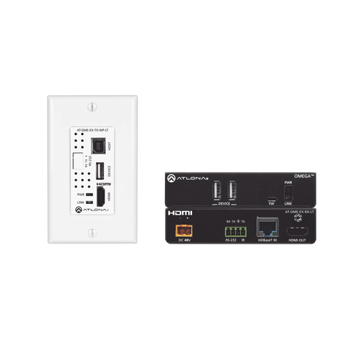 OMEGA 4K/UHD PLACA DE PARED HDBASET TX/RX PARA HDMI CON USB-VoIP - Telefonía IP - Videoconferencia-ATLONA-AT-OME-EX-WP-KIT-LT-Bsai Seguridad & Controles