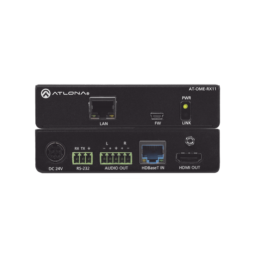 OMEGA 4K/UHD HDMI OVER HDBASET RECEIVER WITH CONTROL. AUDIO OUTPUT ; AND POE (POW-VoIP - Telefonía IP - Videoconferencia-ATLONA-AT-OME-RX11-Bsai Seguridad & Controles