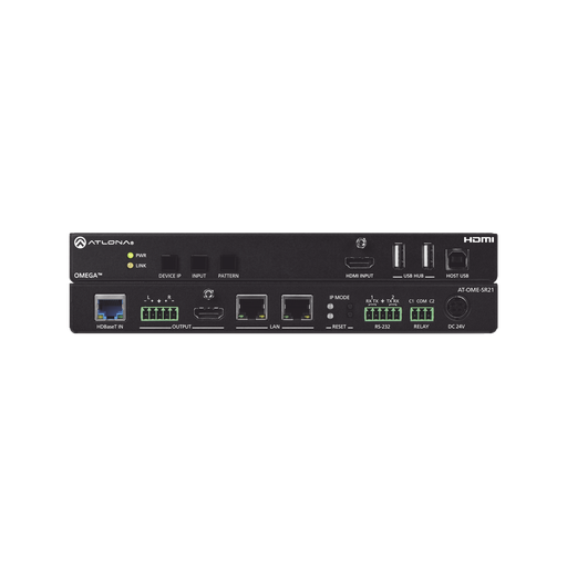 OMEGA SOFT VIDEO CONFERENCING HDBASET RECEIVER WITH SCALER-VoIP - Telefonía IP - Videoconferencia-ATLONA-AT-OME-SR21-Bsai Seguridad & Controles