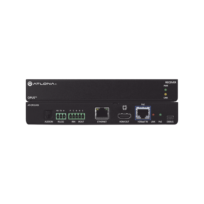 ATLONA ULTRA HIGH DATA RATE EXTENDER RECEIVER W/IR ; RS232 ; ETHERNET-VoIP - Telefonía IP - Videoconferencia-ATLONA-AT-OPUS-RX-Bsai Seguridad & Controles