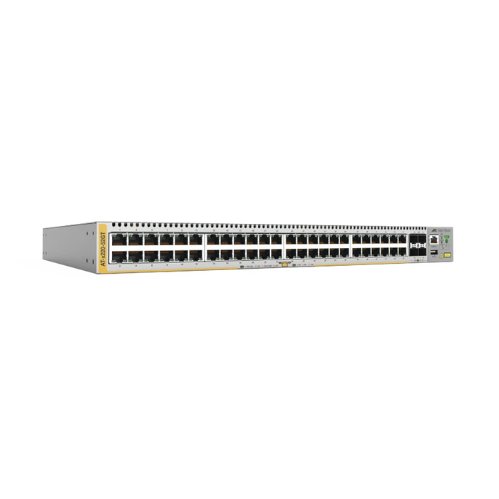 AT-X220-52GT-10 - SWITCH ADMIN CAPA 3 D/48 PTOS 10/100/1000MBPS + 4 SFP 1 FTE D/PODER-Networking-ALLIED TELESIS-AT-X220-52GT-10-Bsai Seguridad & Controles