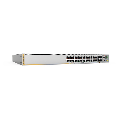 SWITCH POE+ STACKEABLE CAPA 3, 24 PUERTOS 10/100/1000 MBPS + 4 PUERTOS SFP+ 10 G, HASTA 740 W, FUENTE REDUNDANTE-Switches PoE-ALLIED TELESIS-AT-X530L-28GPX-10-Bsai Seguridad & Controles
