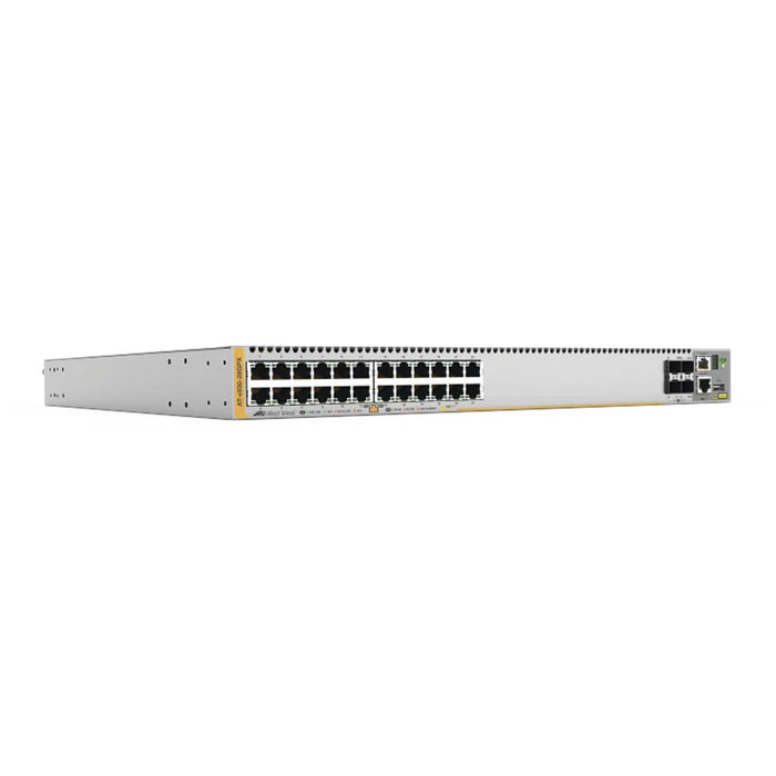 SWITCH POE+ STACKEABLE CAPA 3, 24 PUERTOS 10/100/1000 MBPS + 4 PUERTOS SFP+ 10 G Y DOS BAHÍAS HOTSWAP PSU-Networking-ALLIED TELESIS-AT-X930-28GPX-B91-Bsai Seguridad & Controles