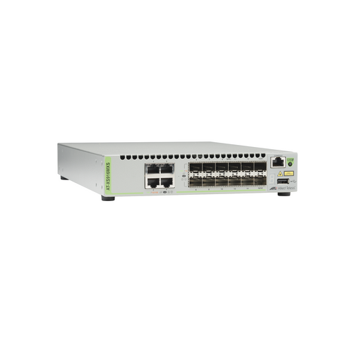 SWITCH CAPA 3 STACKEABLE 10 GIGABIT , 12 PUERTOS SFP/SFP+ 10G Y 4 PUERTOS 100/1000/10G BASE-T (RJ-45)-Networking-ALLIED TELESIS-AT-XS916MXS-10-Bsai Seguridad & Controles