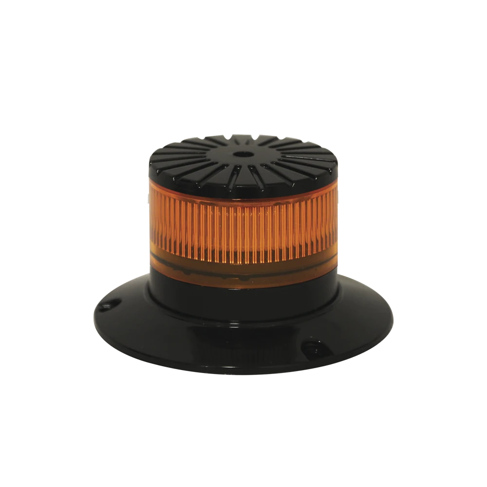 BALIZA LED COMPACTA DISCRETA, DOMO AMBAR, COLOR AMBAR-Torretas-ECCO-Bsai Seguridad & Controles