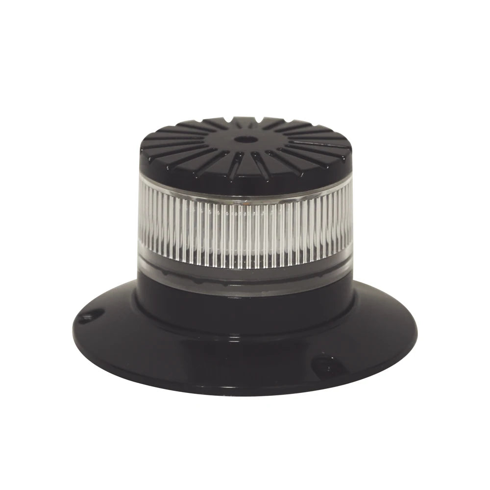 BALIZA LED COMPACTA DISCRETA, DOMO CLARO, COLOR AMBAR/CLARO-Torretas-ECCO-Bsai Seguridad & Controles