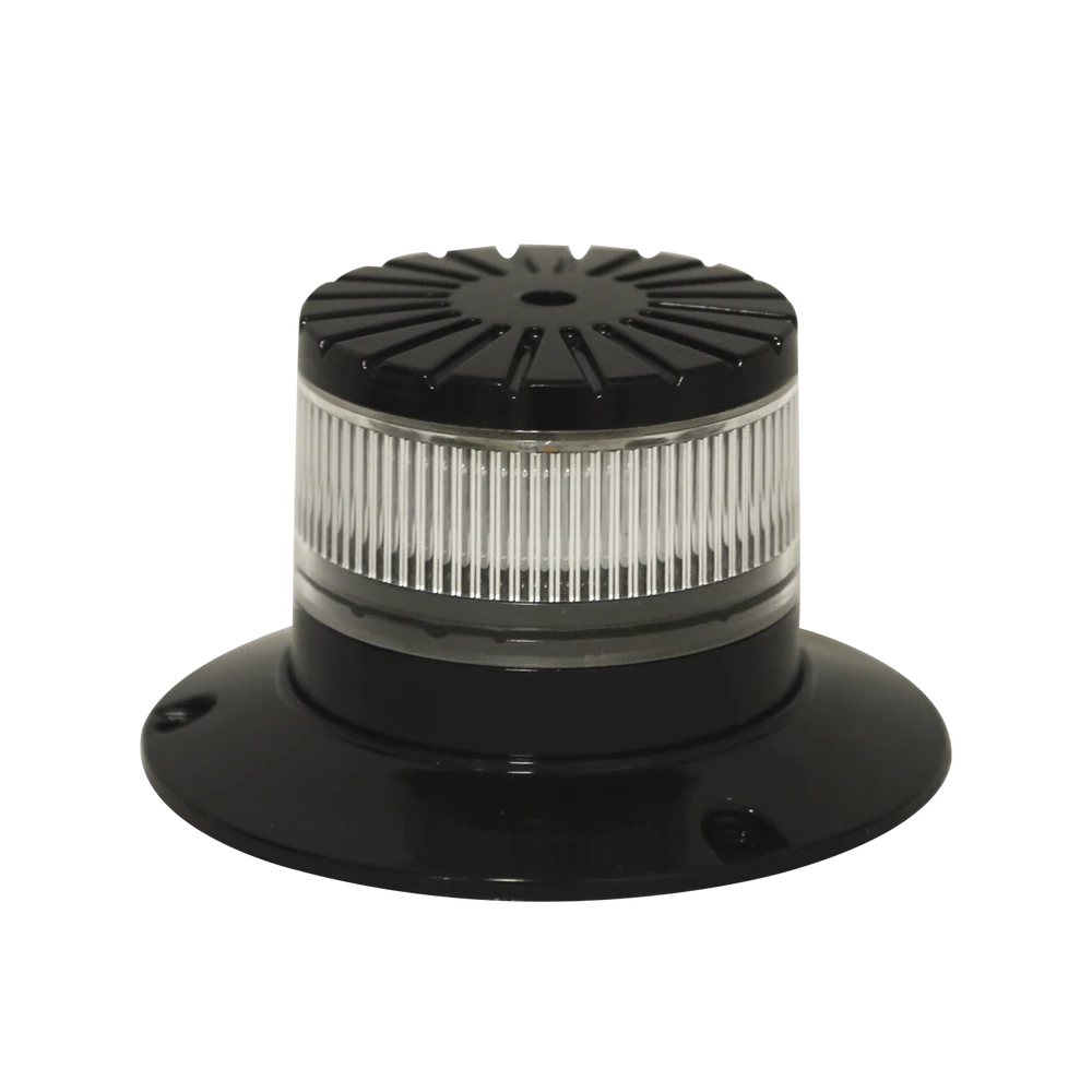 BALIZA LED COMPACTA DISCRETA, DOMO CLARO, COLOR AMBAR-Torretas-ECCO-Bsai Seguridad & Controles