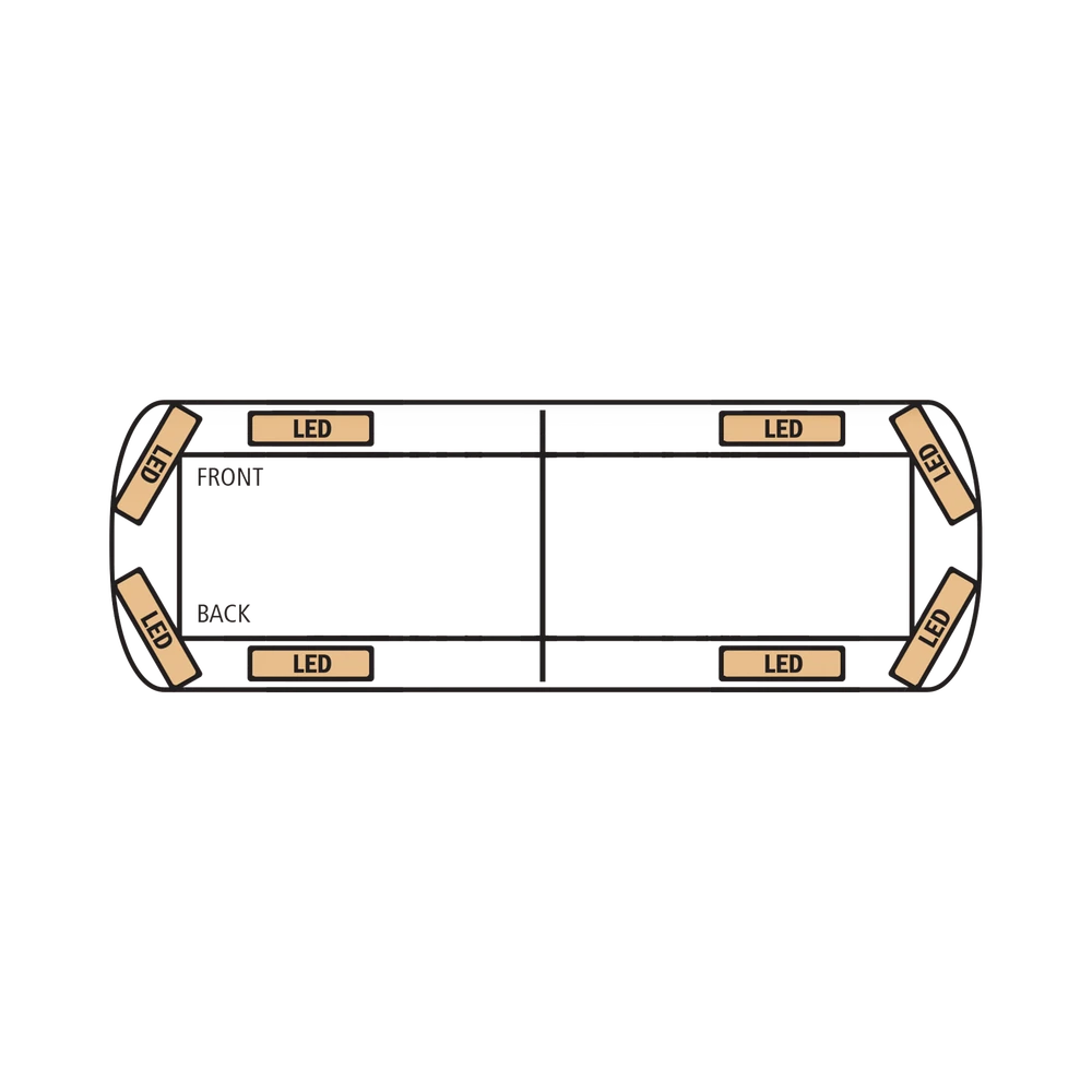 BARRA DE LUCES VANTAGE PRO 24" ULTRA BRILLANTE CON 24 PODEROSOS LED ÚLTIMA GENERACIÓN (3 W/LED)-Torretas-ECCO-Bsai Seguridad & Controles