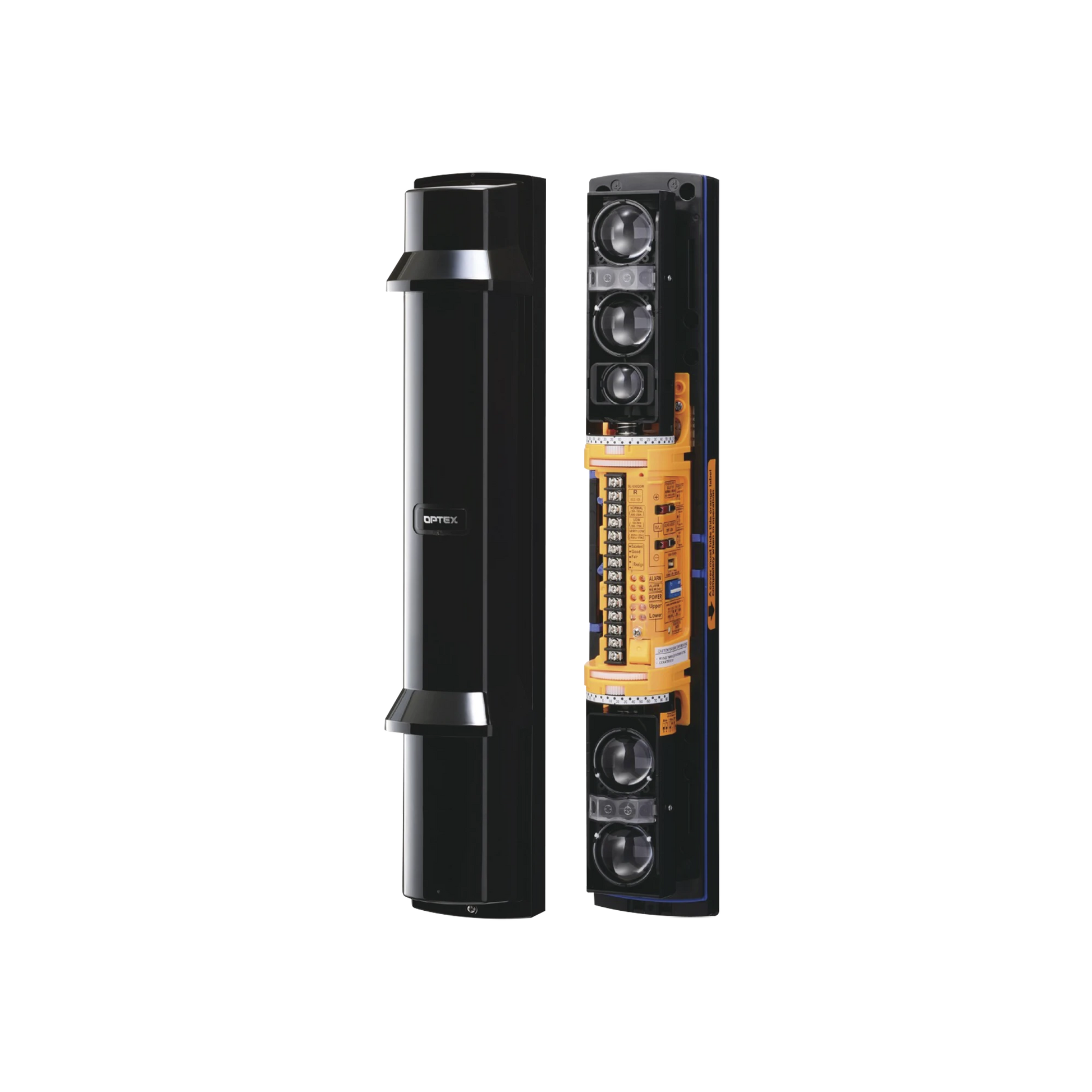 BARRERA FOTOELECTRICA DE 60 METROS 4 RAYOS 4 CANALES DOBLE MODULACIÓN Y TRANSMISION AUTOMATICA DE POTENCIA DEL RAYO-Detectores / Sensores-OPTEX-Bsai Seguridad & Controles