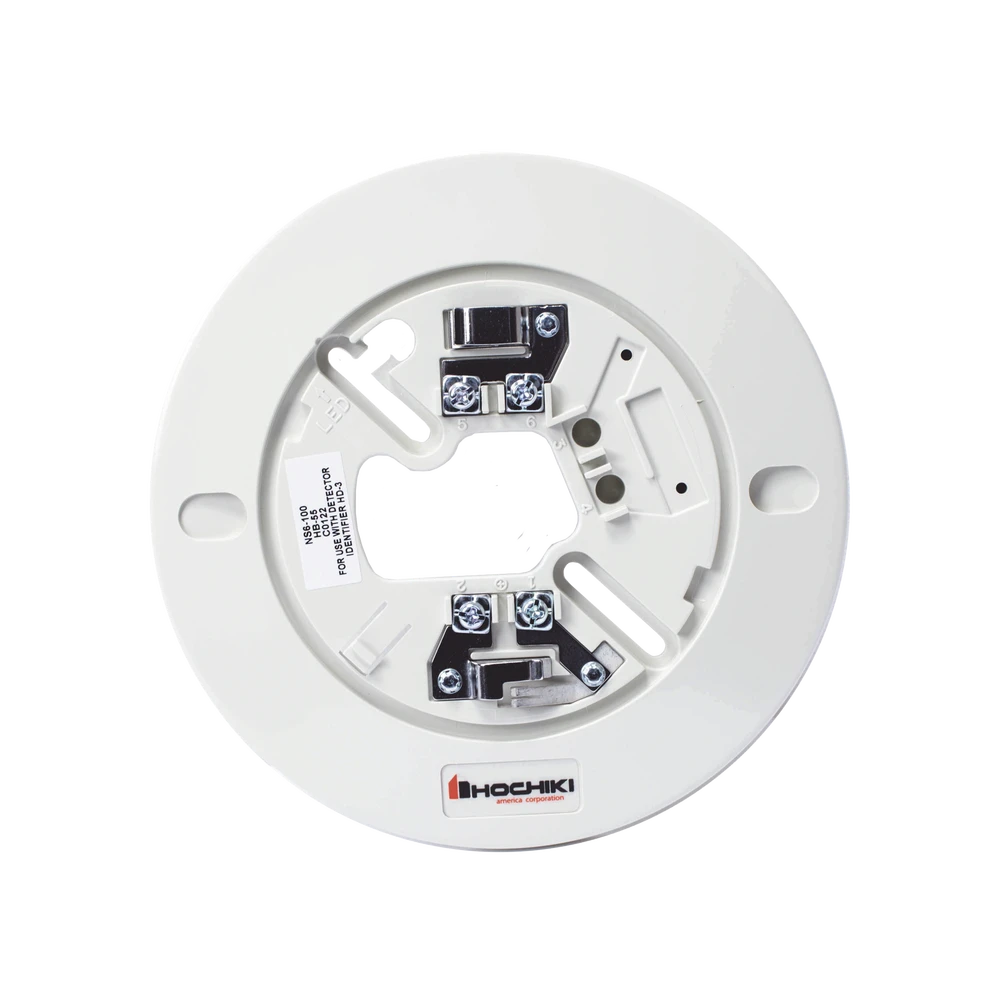 BASE DE 6 PARA DETECTORES DFE-135, DFE-190 Y SOC-24V-Dispositivos Convencionales-HOCHIKI-Bsai Seguridad & Controles