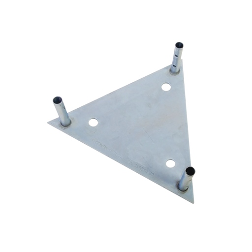 BASE PARA TRAMO STZ60G CON PLACA 1/2, NIPLE DE 3/4, GALVANIZADO POR INMERSIÓN EN CALIENTE.-Torres y Mástiles-SYSCOM TOWERS-Bsai Seguridad & Controles