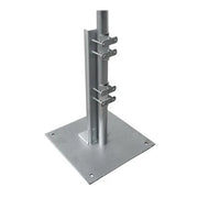 BASE RECTA REFORZADA GALVANIZADA PARA MÁSTIL DE 1 A 2 DE DIÁMETRO.-Torres y Mástiles-SYSCOM TOWERS-Bsai Seguridad & Controles