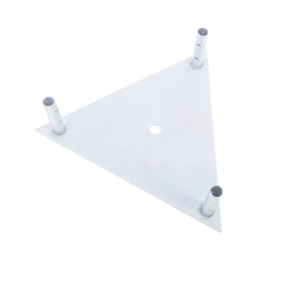 BASE TRIANGULAR PARA TRAMO STZ45G GALVANIZADO POR INMERSIÓN EN CALIENTE-Accesorios para Torres Arriostradas-SYSCOM TOWERS-Bsai Seguridad & Controles