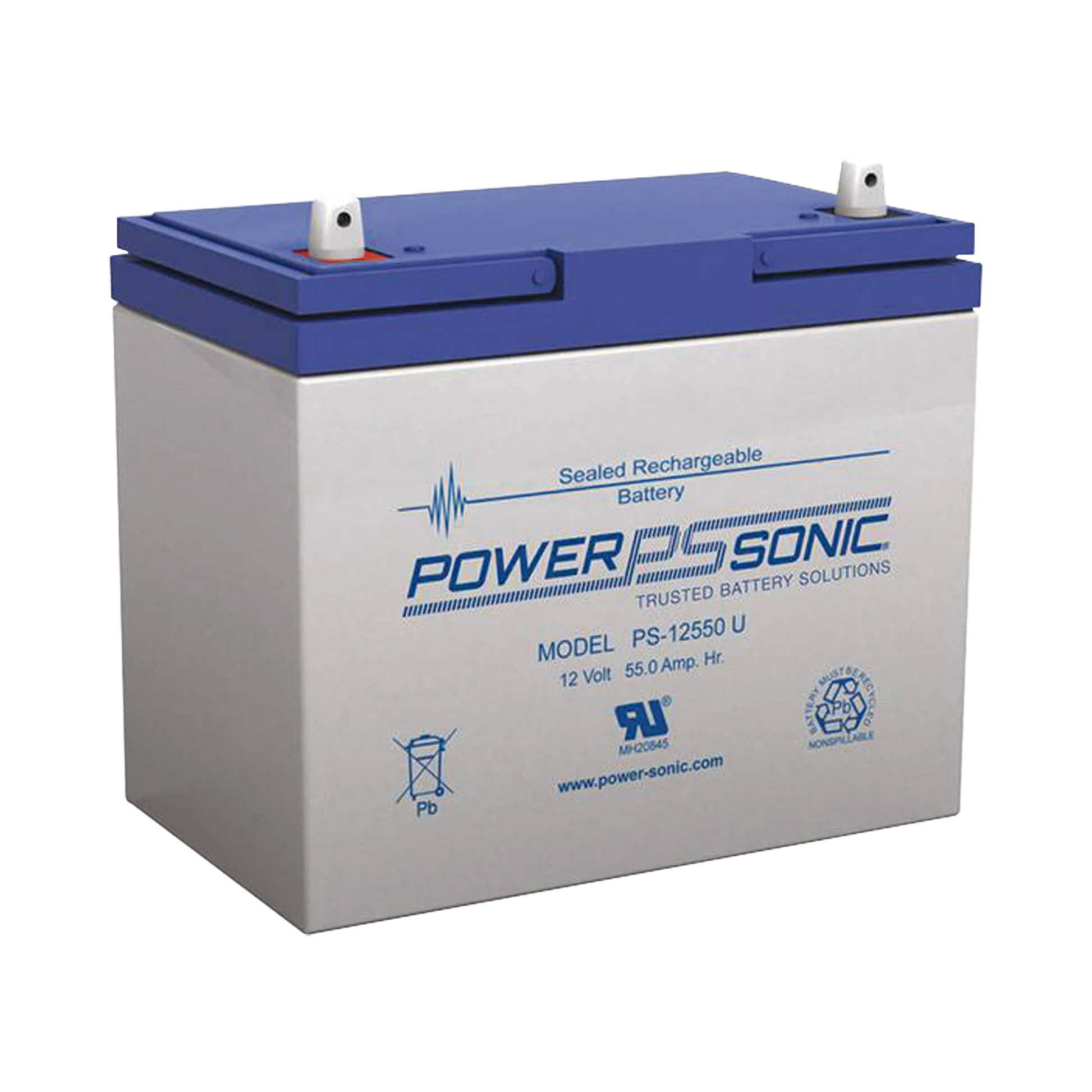BATERÍA DE RESPALDO UL DE 12V 55AH, IDEAL PARA SISTEMAS DE DETECCIÓN DE INCENDIO, CONTROL DE ACCESO, INTRUSIÓN Y VIDEOVIGILANCIA-Baterías-POWER SONIC-Bsai Seguridad & Controles