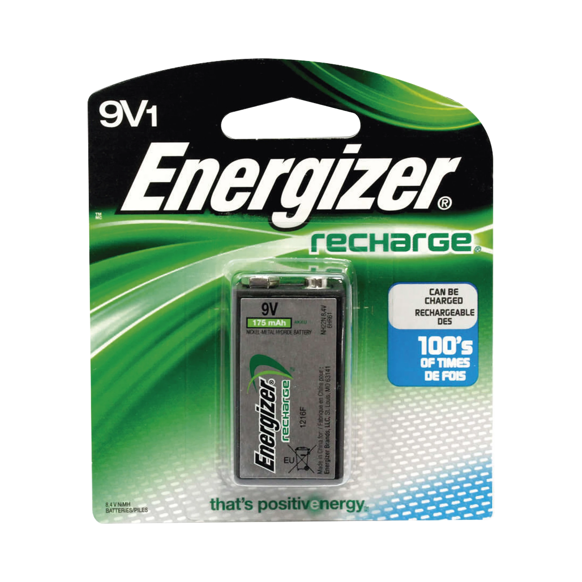 BATERÍA RECARGABLE 9V NIMH / 175MAH-Baterías-SYSCOM PARTS-Bsai Seguridad & Controles