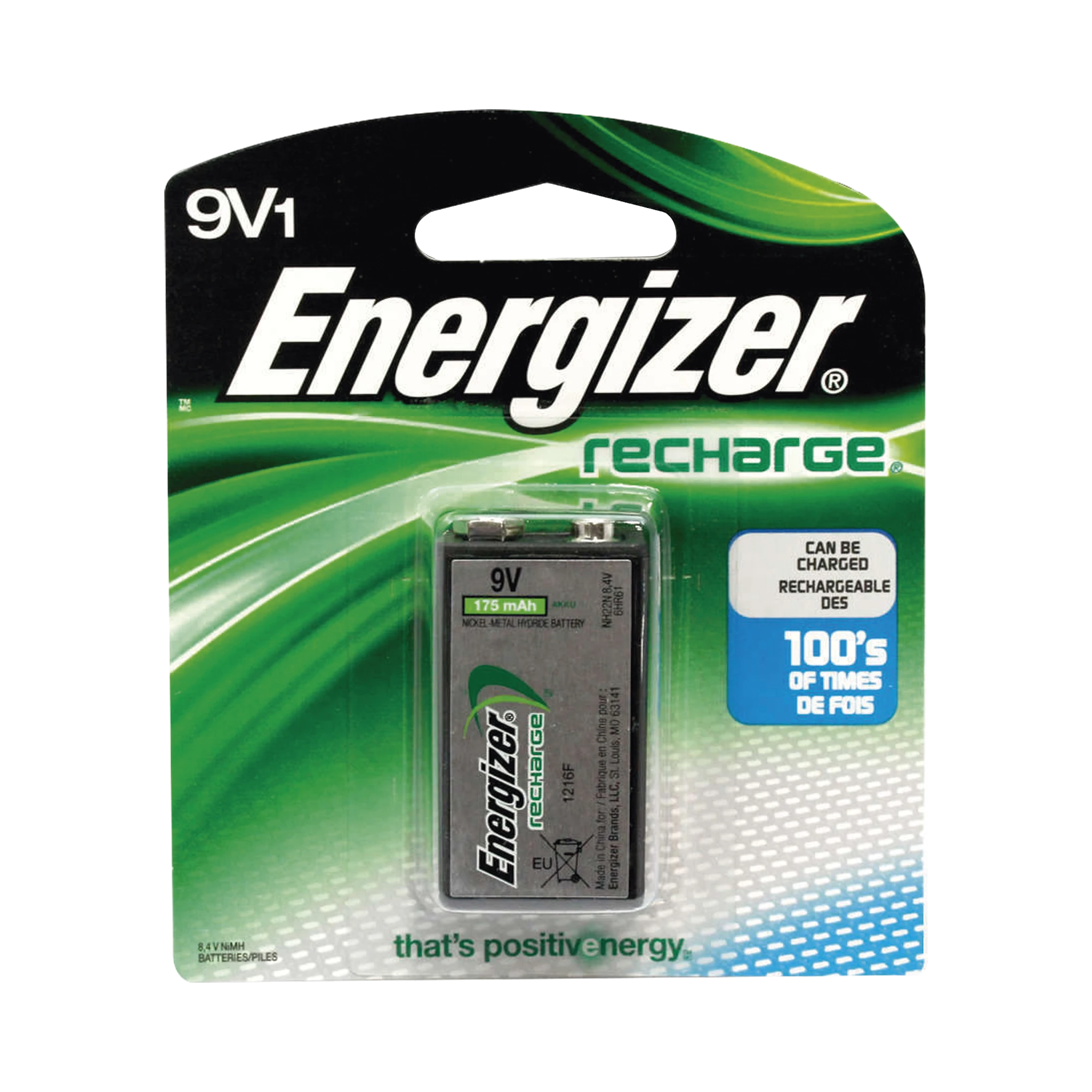 BATERÍA RECARGABLE 9V NIMH / 175MAH-Baterías-SYSCOM PARTS-Bsai Seguridad & Controles