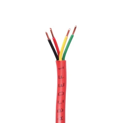 BOBINA DE 152 METROS DE ALAMBRE 18 AWG, 4 CONDUCTORES, TIPO FPL, DE COLOR ROJO, PARA APLICACIONES EN SISTEMAS DE DETECCIÓN DE INCENDIO Y SISTEMAS DE EVACUACIÓN.-Cableado-HONEYWELL-Bsai Seguridad & Controles