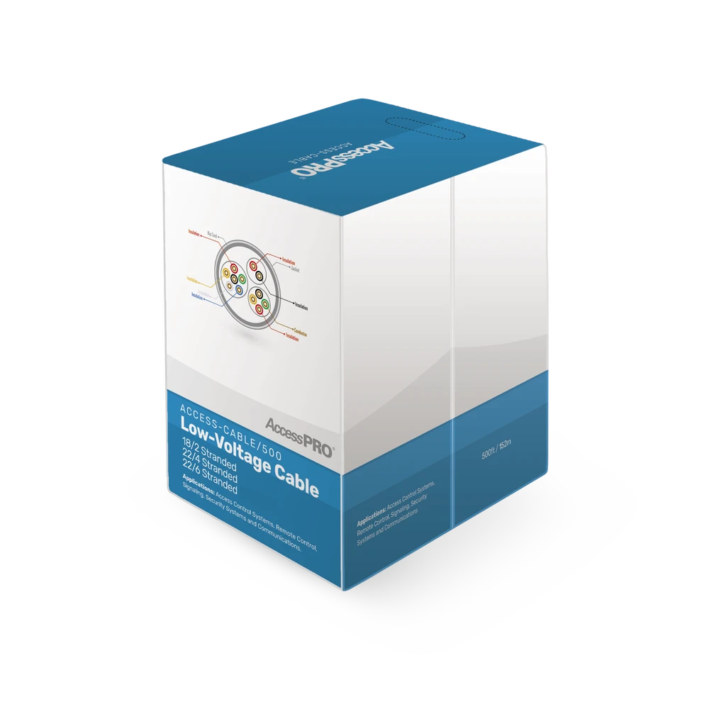 BOBINA DE 152 METROS DE CABLE COMPUESTO DE, 6 Y 4 CONDUCTORES CALIBRE 22 Y 2 CONDUCTORES CALIBRE 18, PARA APLICACIONES DE CONTROL DE ACCESO-Cableado-ACCESSPRO-Bsai Seguridad & Controles