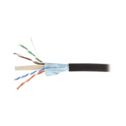 BOBINA DE CABLE BLINDADO F/UTP DE 4 PARES, PARA EXTERIOR CON GEL, CAT6A (23 AWG), INDUSTRIAL PARA CLIMAS EXTREMOS, ENTERRADO DIRECTO, COLOR NEGRO, 305 M-Cableado-SIEMON-Bsai Seguridad & Controles