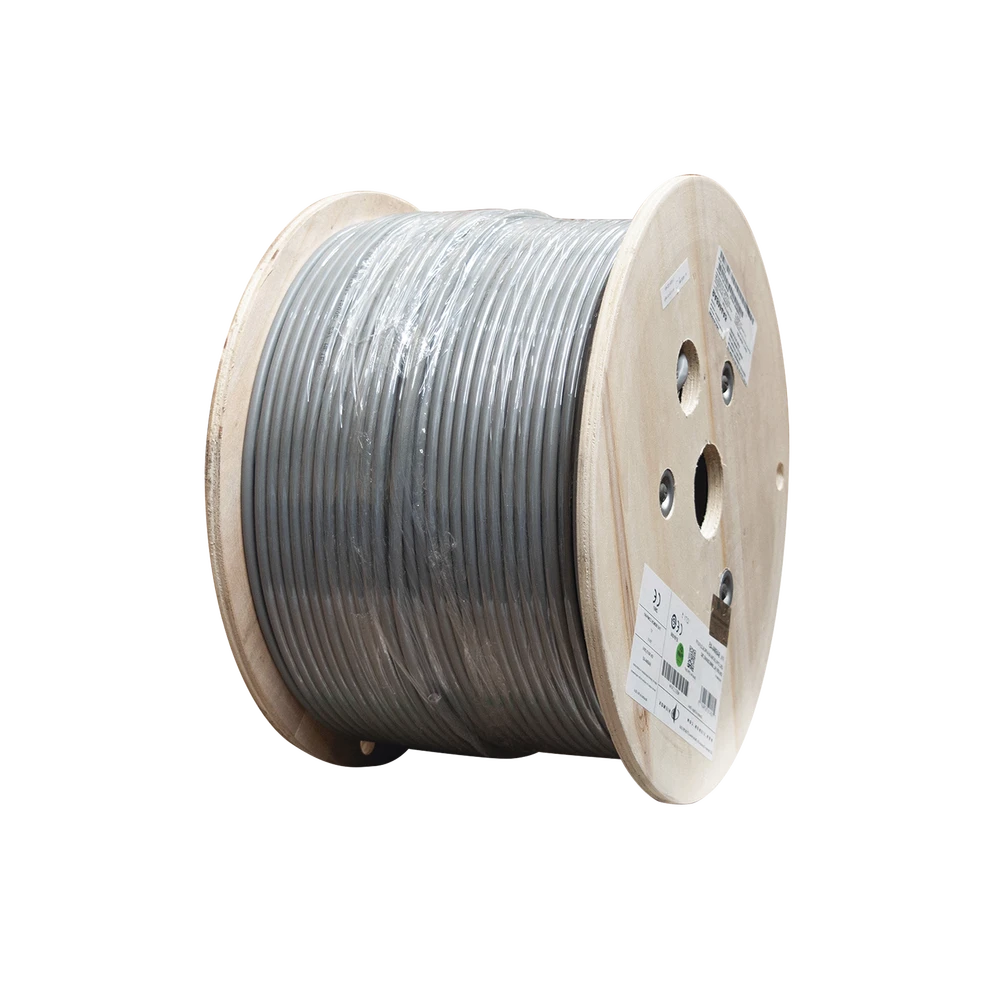 BOBINA DE CABLE BLINDADO F/UTP DE 4 PARES, Z-MAX, CAT6A, SOPORTE DE APLICACIONES 10GBASE-T, CM, COLOR GRIS, 305M-Cableado-SIEMON-Bsai Seguridad & Controles