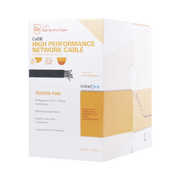 BOBINA DE CABLE DE 305 M (1000 FT) CAT5E DE ALTO DESEMPEÑO; COLOR NARANJA , SUPER FLEXIBLE, UL, PARA APLICACIONES EN CÁMARAS IP MEGAPIXEL, APLICACIONES DE CCTV, DATOS DE ALTA VELOCIDAD-Cableado-LINKEDPRO-Bsai Seguridad & Controles