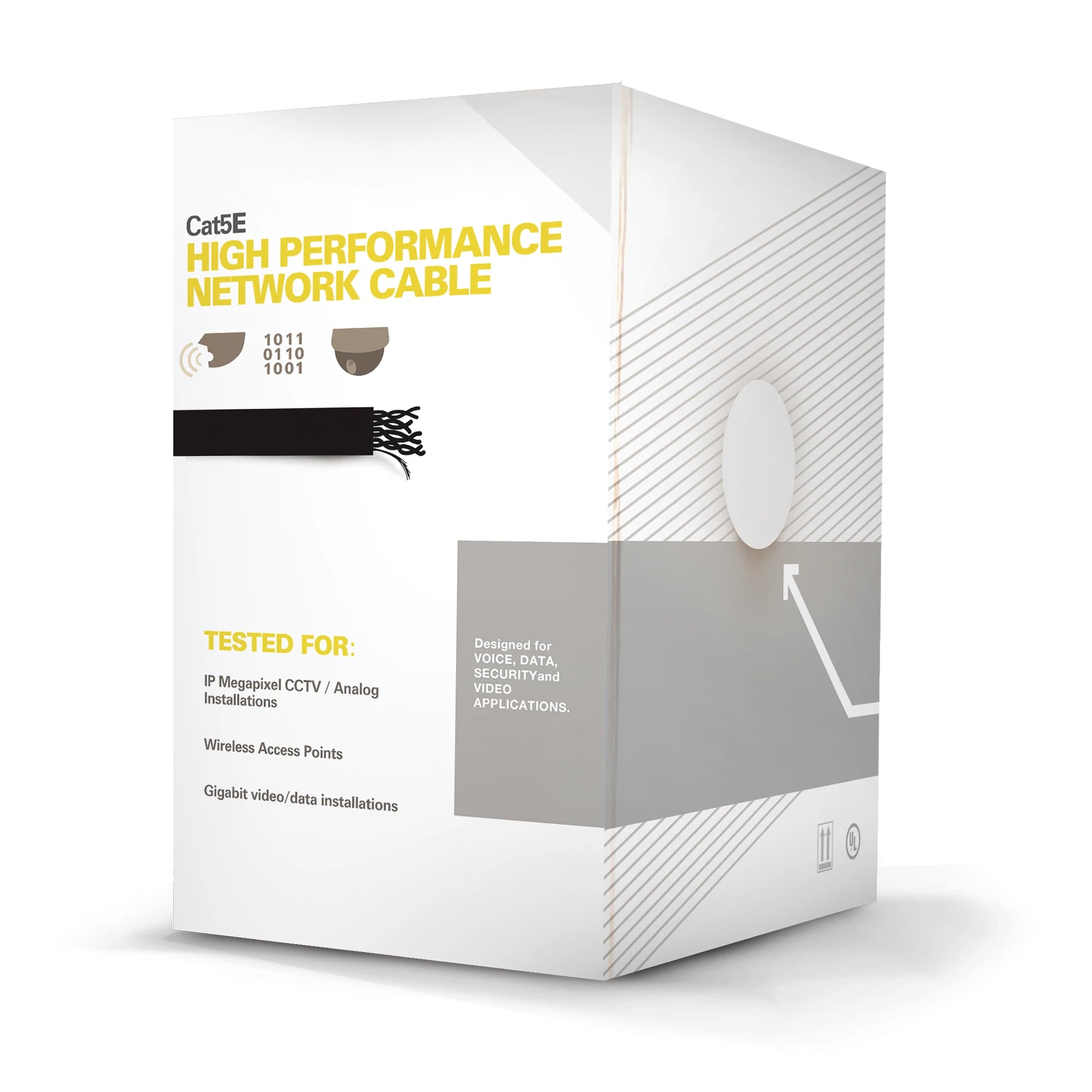 BOBINA DE CABLE DE 305 M (1000 FT) CAT5E, ALEACIÓN DE COBRE Y ALUMINIO (CCA), COLOR NEGRO, USO INTERIOR.-Cableado-LINKEDPRO BY EPCOM-Bsai Seguridad & Controles